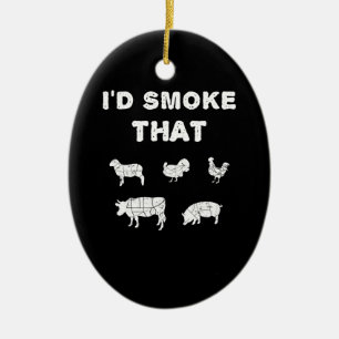 Décoration En Céramique Amateurs de barbecue ID Fumée que le chef fumeur