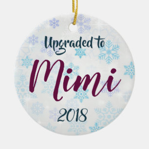 Décoration En Céramique Amélioré Mimi à l'ornement personnalisé de Noël