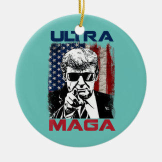 Décoration En Céramique Amérique Grand et fière patriote et Ultra Maga