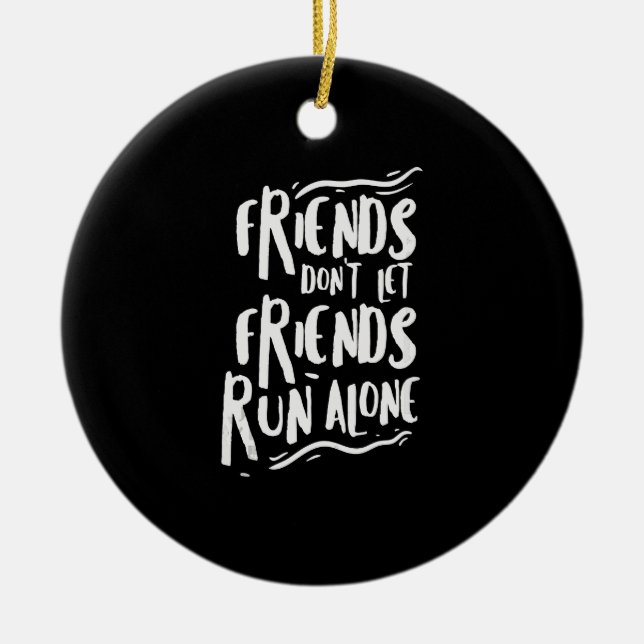 Décoration En Céramique Ami Drôle Coureur Coureur Alone Marathon Coureur G (Devant)