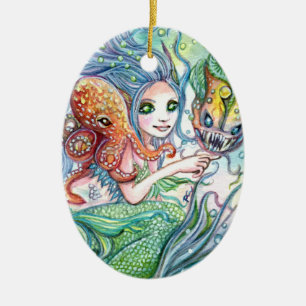 Décoration En Céramique Amis sous-marins - art de sirène