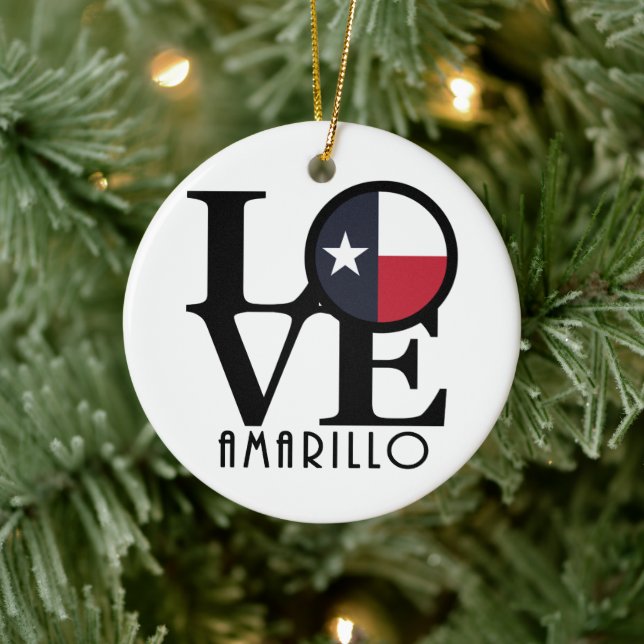 Décoration En Céramique AMOUR Amarillo Texas (Arbre)