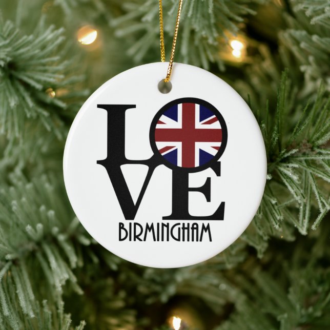 Décoration En Céramique AMOUR Birmingham Angleterre (Arbre)