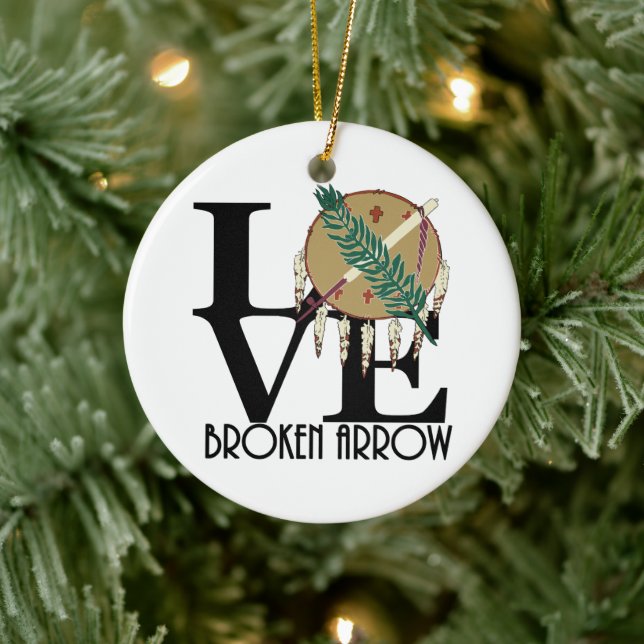 Décoration En Céramique AMOUR Broken Arrow Oklahoma (Arbre)