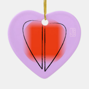 Décoration En Céramique Amour Coeur Humide En Forme De Coeur