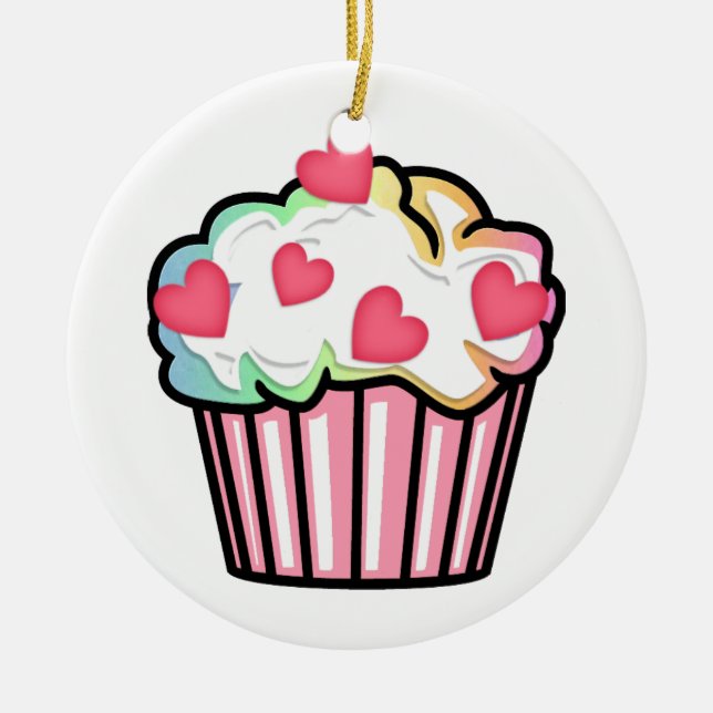 Décoration En Céramique Amour de petit gâteau (Devant)