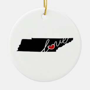 Décoration En Céramique Amour du Tennessee !  Cadeaux pour des amants de