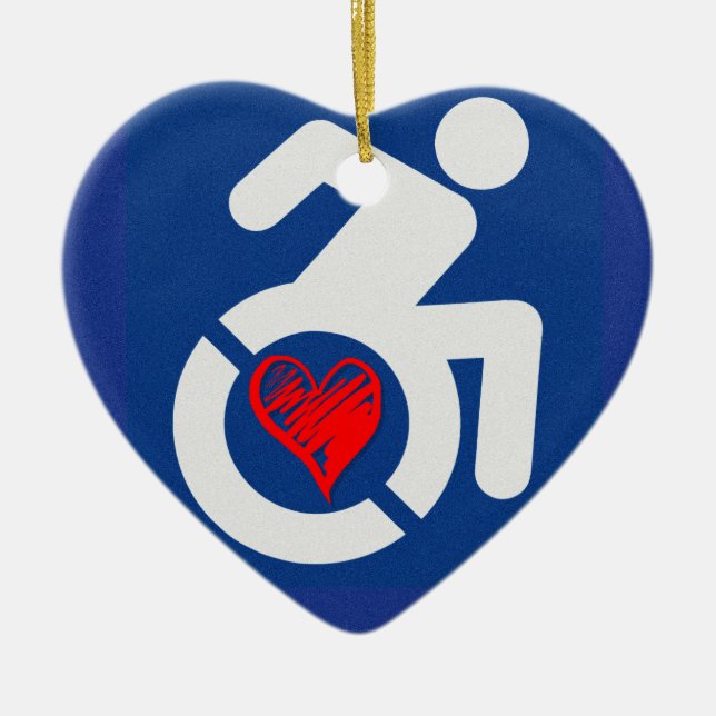 Décoration En Céramique Amour Handicap (Devant)