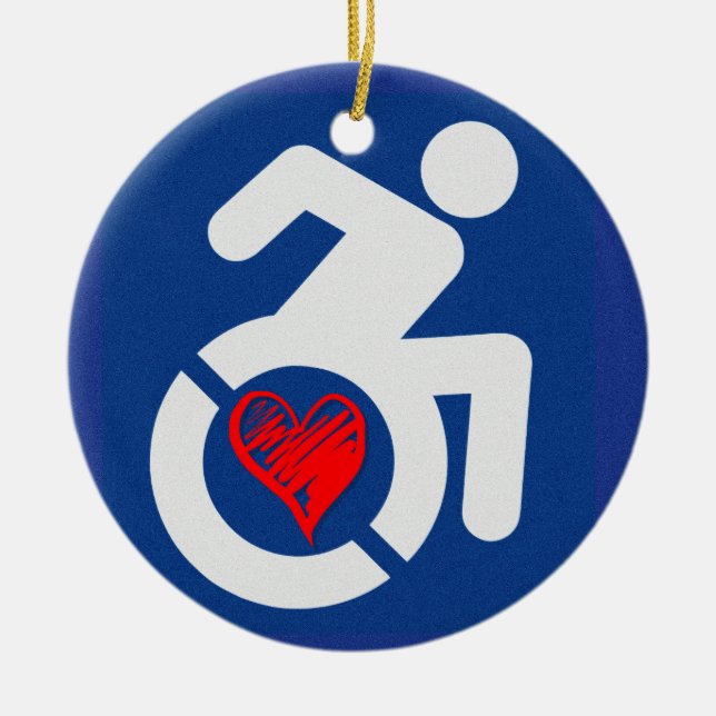 Décoration En Céramique Amour Handicap (Devant)