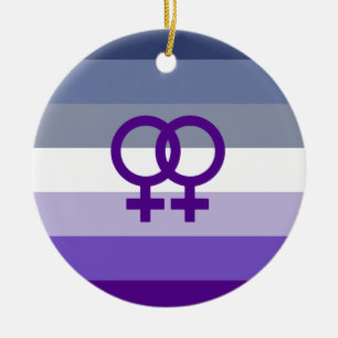 Décoration En Céramique Amour Lesbien Butch Fierté WLW