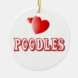 Décoration En Céramique Amour pour des caniches