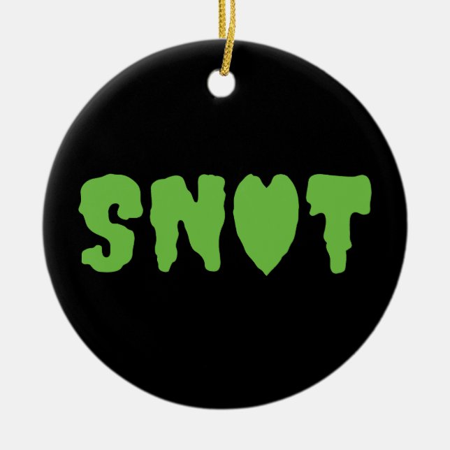 DÉCORATION EN CÉRAMIQUE AMOUR SNOT (Devant)