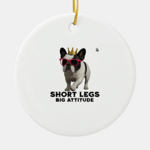 Décoration En Céramique Amoureux de chiens Bouledogues Français