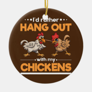 Décoration En Céramique Amusant Agricole ID animal de ferme Plutôt accroch