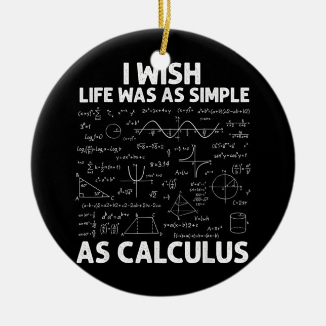 Décoration En Céramique Amusant Pour Les Hommes Les Femmes Enseignant Math (Devant)