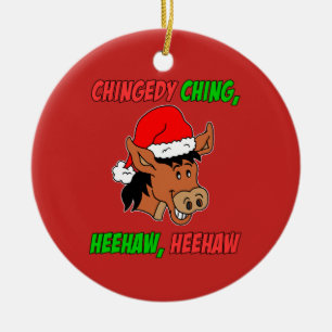 Décoration En Céramique Âne italien de Noël