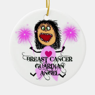 Décoration En Céramique Ange du gardien du cancer du sein