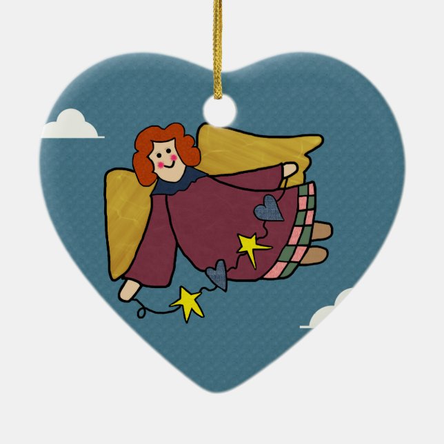 Décoration En Céramique Angel (Dos)