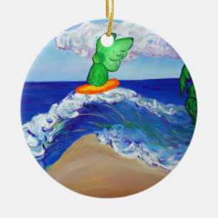 Décoration En Céramique Angel de surf Raphael équitation Guérison Ornament