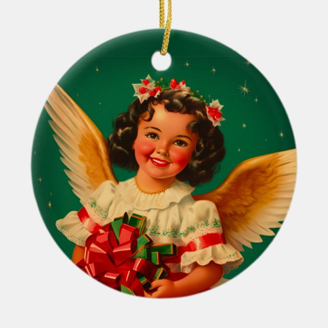 Décoration En Céramique Angel Feliz Navidad (Devant)