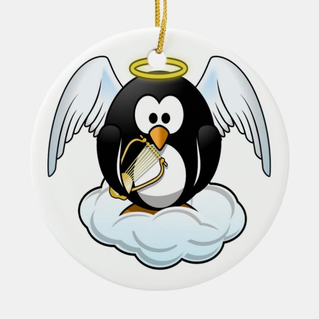 DÉCORATION EN CÉRAMIQUE ANGEL PENGUIN (Devant)