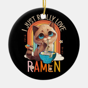 Décoration En Céramique Anime Merch Kawaii Vraiment Aimer Ramen Nood Japon
