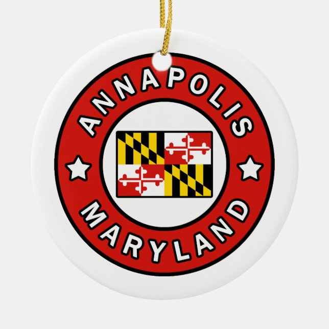 Décoration En Céramique Annapolis Maryland (Devant)