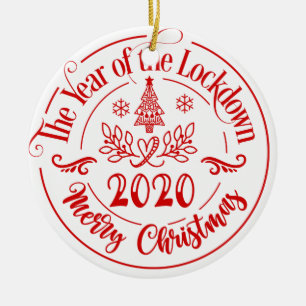 Décoration En Céramique Année de la quarantaine de verrouillage 2020