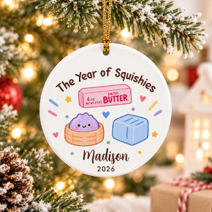 Décoration En Céramique Année de Noël des enfants Squishies