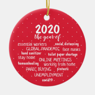 Décoration En Céramique Année du coronavirus