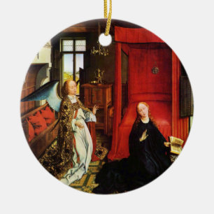 Décoration En Céramique ANNONCE ANGEL Archange Gabriel et Vierge