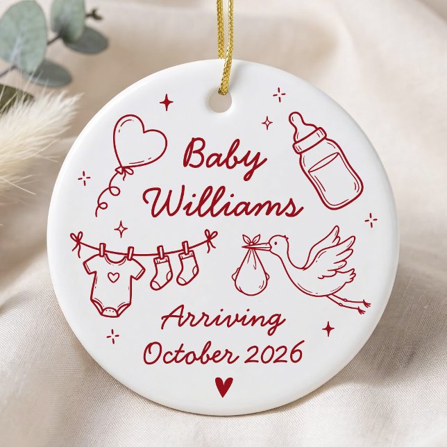 Décoration En Céramique Annonce de grossesse mignonne (Créateur téléchargé)