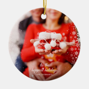Décoration En Céramique Annonce de grossesse Photo des Fêtes de Noël