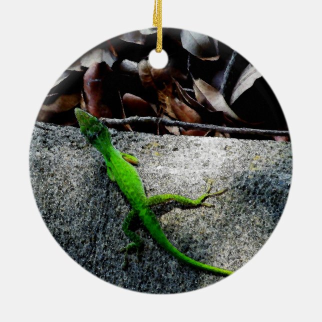 Décoration En Céramique Anole 6704  (Dos)