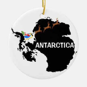 Décoration En Céramique Antarctica Round Christmas Ornament