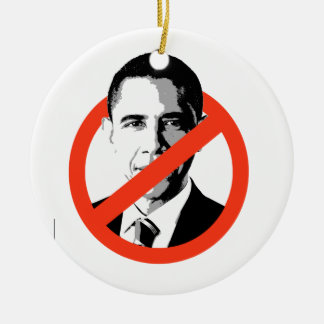 DÉCORATION EN CÉRAMIQUE ANTI-BARACK OBAMA -