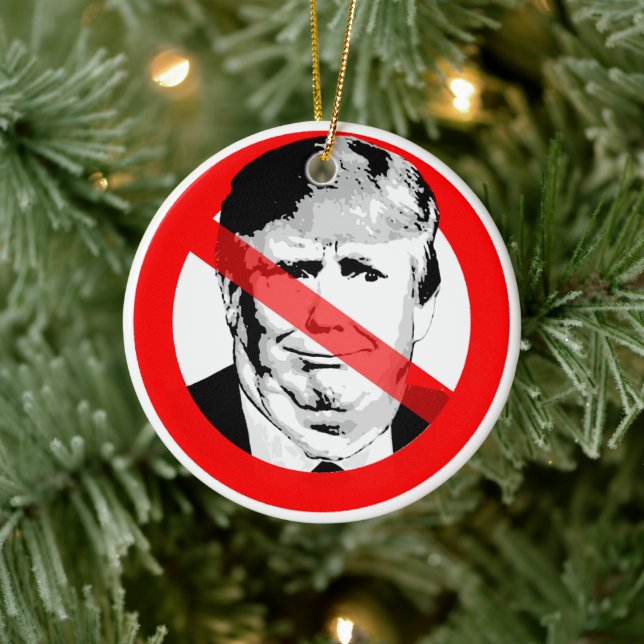 Décoration En Céramique Anti Donald Trump Chin Traversé (Arbre)