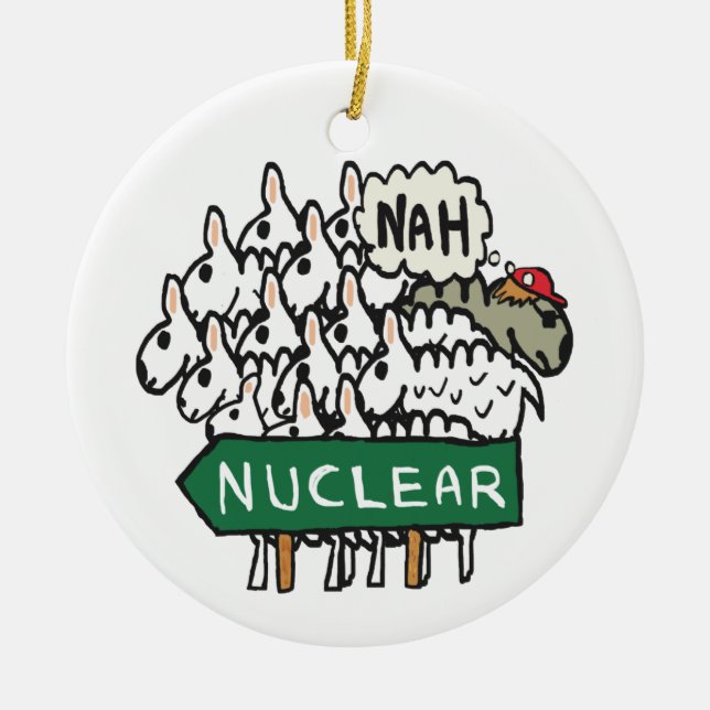 Décoration En Céramique Anti nucléaire (Devant)