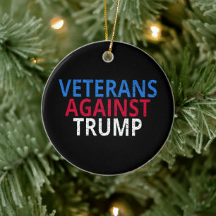 Décoration En Céramique Anti-Trump - Les vétérans contre Trump