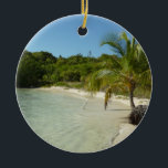 Décoration En Céramique Antiguan Beach Beautiful Tropical Landscape<br><div class="desc">Cette scène tropicale d'une plage d'Antiguan montre les multiples types de flore qu'ils ont. D'un côté se trouve un cocotier, mais au loin, on aperçoit également de nombreux cactus. L'eau était si claire qu'on pouvait y voir nager de petits poissons argentés. Consultez notre magasin pour plus de photos de belles...</div>