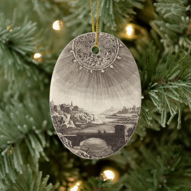 Décoration En Céramique Antique Astronomy Sky avec Soleil par Allain Malle (Arbre)