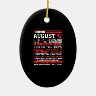Décoration En Céramique Août Cadeaux Anniversaires - Né En Août Virgo