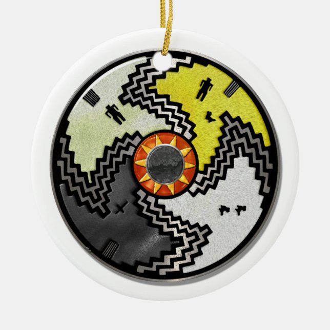 Décoration En Céramique Apache Pride Tribal amérindien (Devant)