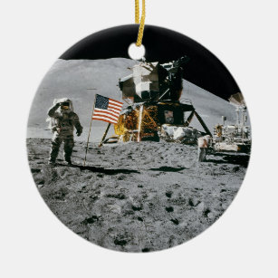 Décoration En Céramique Apollo 15 Lunar Module Lune Landing Nasa 1971