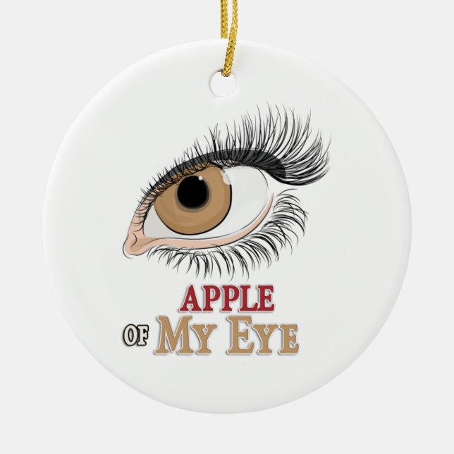Décoration En Céramique Apple de My Eye Eyelashes (Devant)