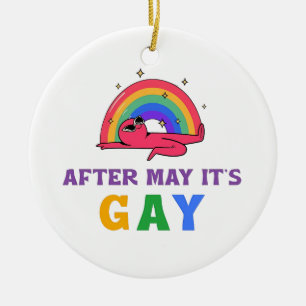 Décoration En Céramique Après mai, c'est gay drôle Mois de la fierté LGBT