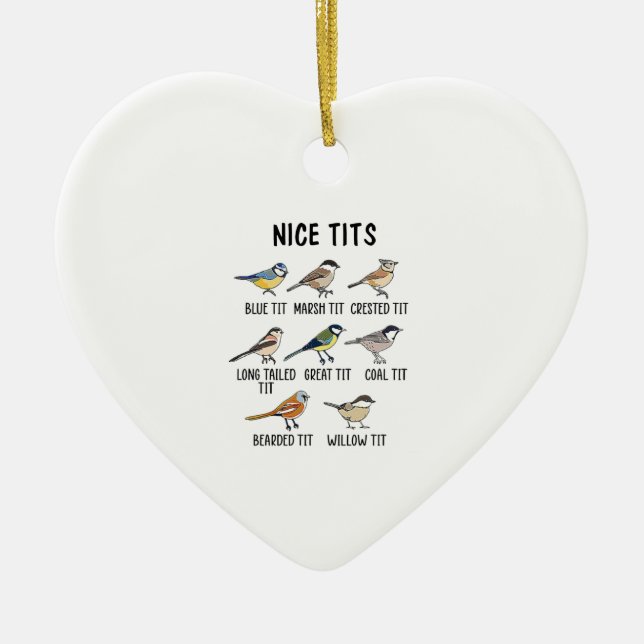 Décoration En Céramique Aquarelle Amoureux des oiseaux (Devant)