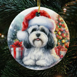 Décoration En Céramique Aquarelle de chien mignonne Havanais Noël<br><div class="desc">Ajoutez une touche de charme à votre décor de vacances avec notre adorable décoration en céramique de Noël Aquarelle de Chien Havanais, présentant une adorable représentation de votre bien-aimé Havanais dans un design d'aquarelle fantaisiste. Cet ornement unique saisit la gentillesse de la race tout en apportant une touche artistique à...</div>