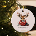 Décoration En Céramique Aquarelle vintage Cerf &. Joyeux Noël<br><div class="desc">Répandez la joie et la chaleur de la saison des Fêtes avec notre collection Vintage Watercolor Deer & Joyeux Noël. Que vous envoyiez des salutations de vacances ou que vous décoriez votre maison, ce design apportera une touche d'élégance et de nostalgie à vos célébrations. Commandez le vôtre aujourd'hui et faites...</div>