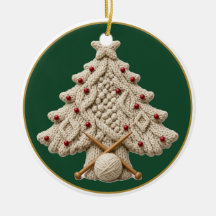 Aran tricot sapin de Noël, Personnalisé